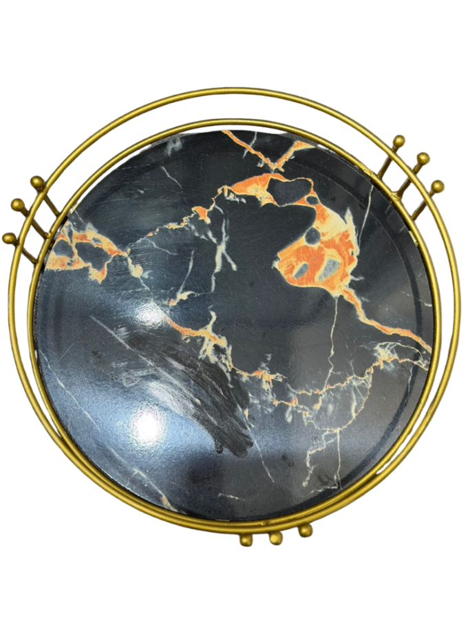Luxury Round Rotating Vanity Tray