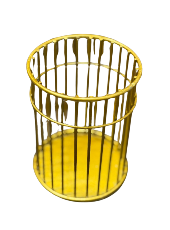 Gold Wire Brush & Comb Holder